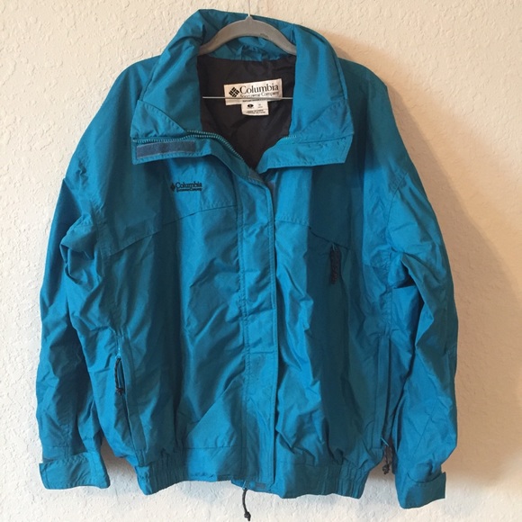 Columbia Jackets & Blazers - Columbia Vint Whirlibird Turquoise Velcro Jacket